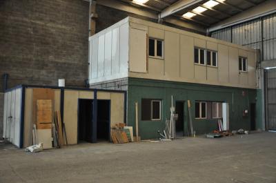 Pabellón en primera linea